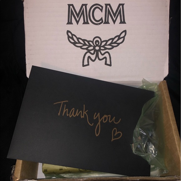 MCM Mini Key Pouch in Visetos Original Cognac - Picture 2 of 6